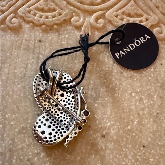 NWT Pandora Dazzling Blue Butterfly Brooch and Pendant Spring 2019 RARE - Picture 3 of 4